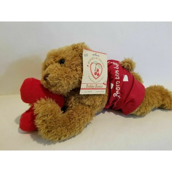 NWT Bunnies By The Bay Bobby Teddy Bear Plush‎ Love Boxer Stuffed Toy valentine - Picture 3 of 4